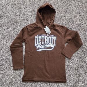 H&M Brown Athletic Campus Detroit Hoodie
